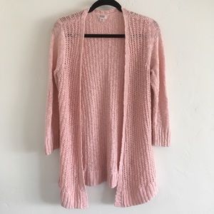 Mossimo loose-knit pink cardigan